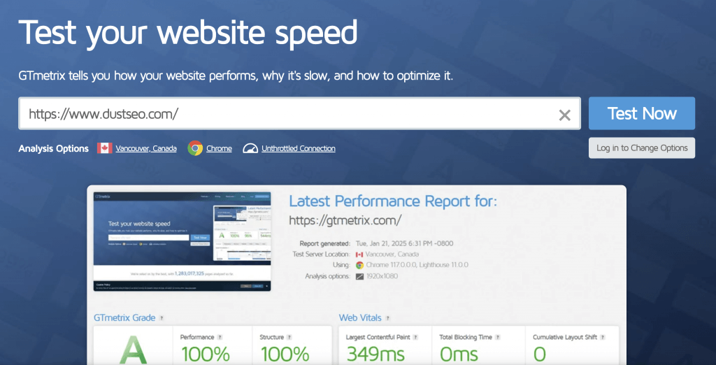 GTmetrix