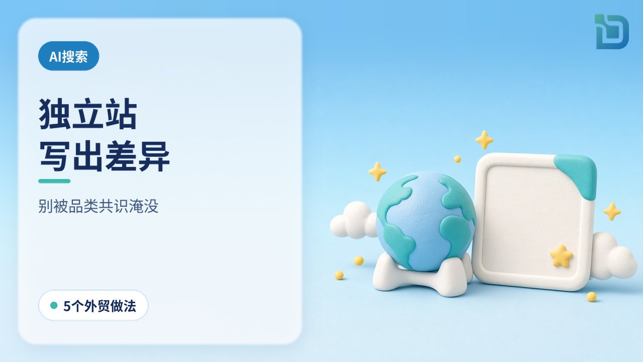 独立站要有差异:软陶地球仪旁立着独特产品卡