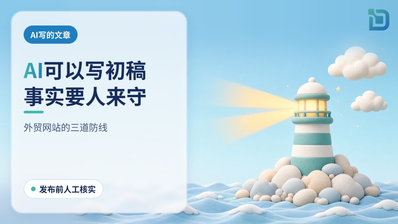 守住三道防线：一座软陶灯塔在海边发出三道柔和的光束