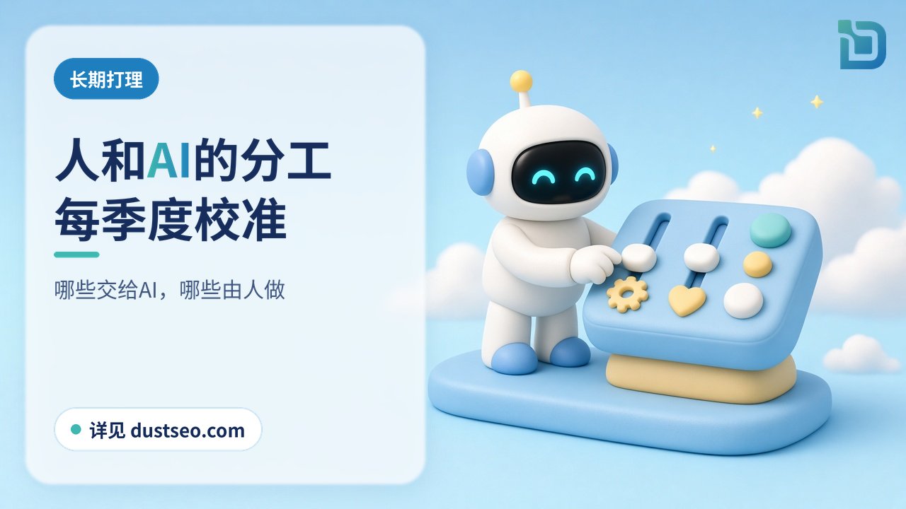 分工要定期校准：白色小机器人在软陶控制台前调整两条滑杆