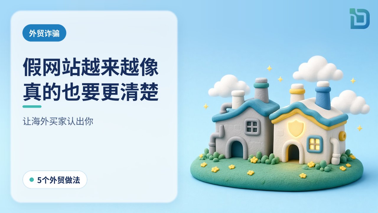 真假要分清：两座几乎一样的软陶小工厂并排，只有一座门口挂着发光的盾牌标记